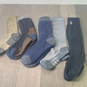 (5) Pairs Smartwool Casual Socks Assorted Colors Size Large- 1300